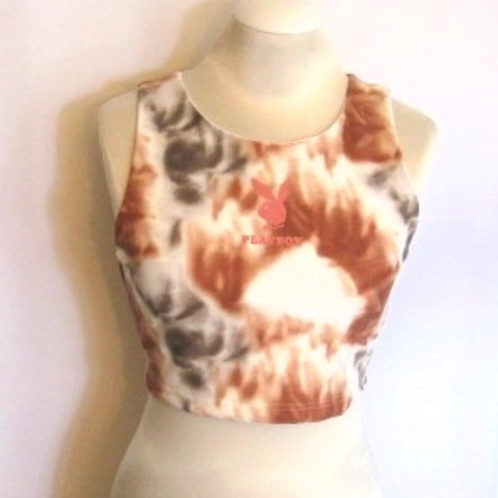Playboy Tie Dye Crop Top